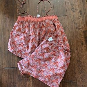 J. Crew Liberty print pajama lounge set XL